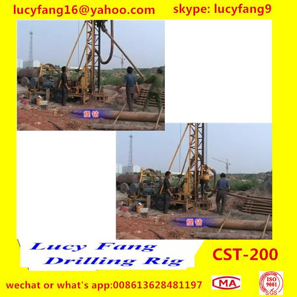 China Popular Good Quality Wheeled  Mounted Mobile  CST-200 Hydraulic Big Pile hole Drilling Rig For 200 m Depth