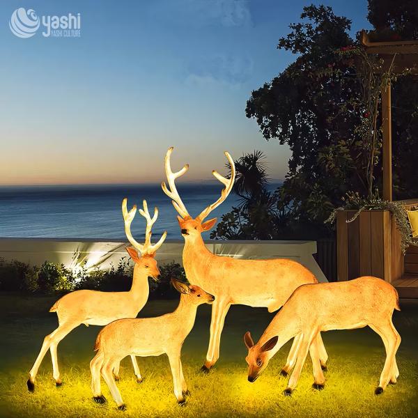 Christmas Outdoor Light Up Reindeer Illumination Device for Shopping Malls