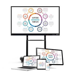 Android Touch Screen Interactive Whiteboard with 10 Point IR Touch 86inch