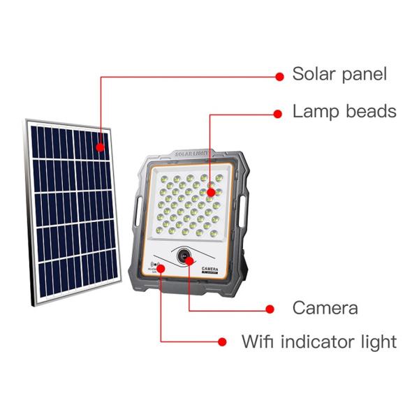 Unistone 200W Wireless Solar Light 2MP WIFI Camera