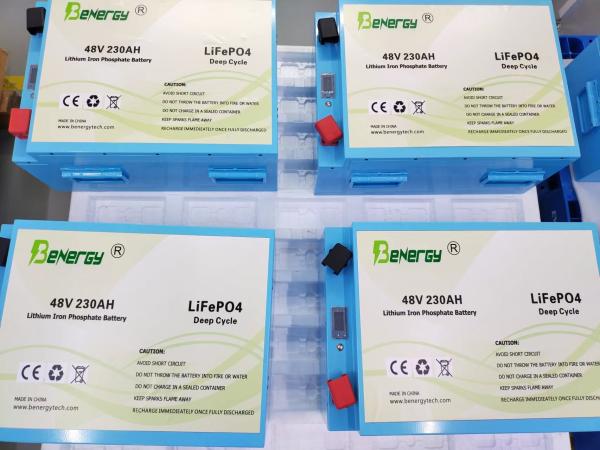 Caixa metálica 230AH 48V Lifepo4 Bateria para Carrinho de Golf de Barco Marinho