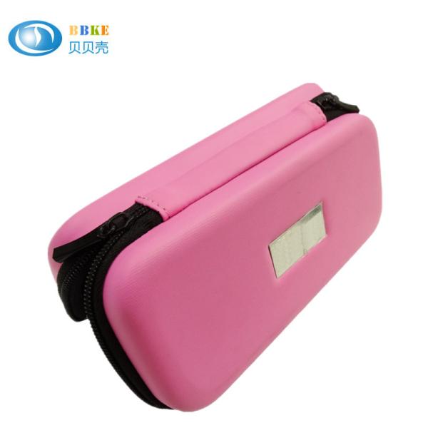 Durable E - Cig Hard Eva Case Holder For Shisha Pens / Charger / Liquid Pink