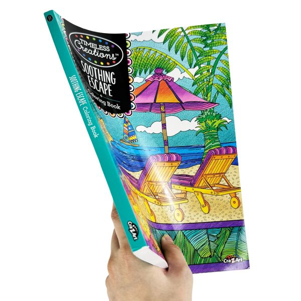 OEM Customizable Coloring Book Perfect Binding Pattern Coloring Books For Kid / Adult