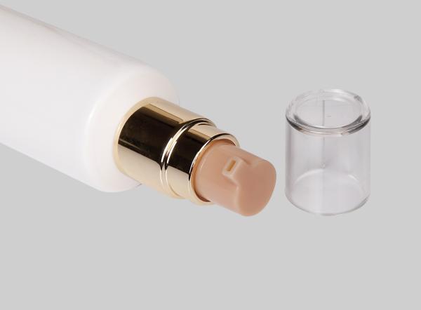 tubo líquido plástico cosmético da fundação do tubo do creme do BB 60-120ml com o tubo oval plástico da tampa lisa super