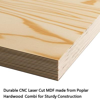 Durable CNC Laser Cut MDF made from Poplar Hardwood Combi for Sturdy Construction