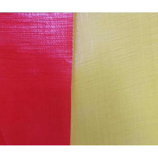 Red/Yellow Recycled HDPE Tarpaulin Sheet For Cover With Any Size As Request