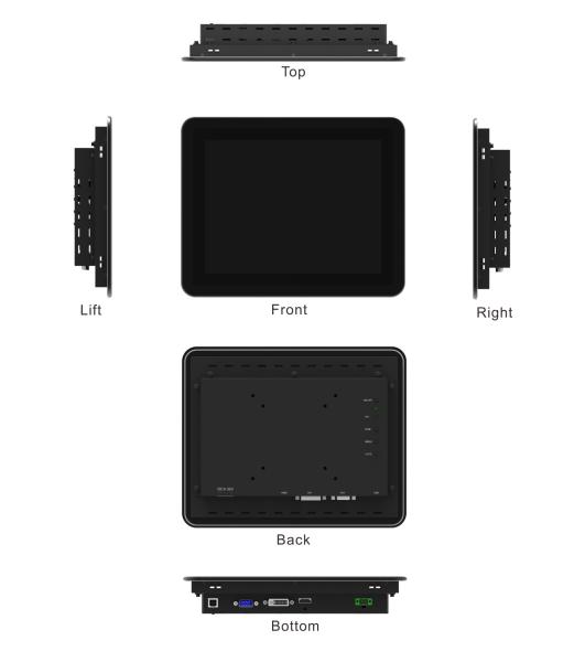 10.4 Inch Industrial  Open Frame Touch Screen Monitor of 1024*768 Resolution