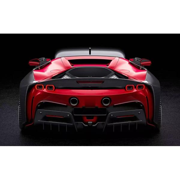 SF90 Ferrari Carbon Body Kit 2021 Widebody Kits ZE Style Wheel Arch