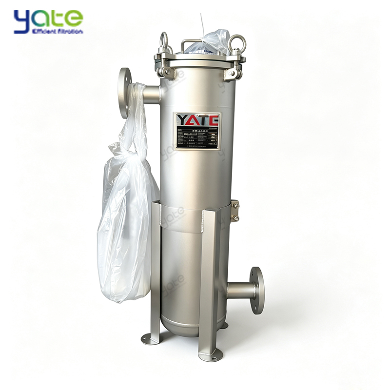 Food Grade Single Filter Housing For Winery Grape Juice Clarification Red Wine Impurity Removal