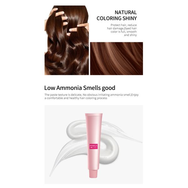 Natural Herbal Hair Color Cream Professional Salon Hair Dye Low Ammonia Protein Care Philippine