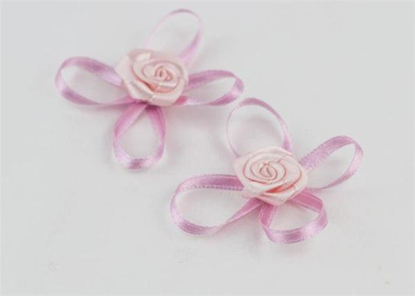 Handmade Christmas Ribbon Bows For Gifts , Pretty Ribbon Bows
