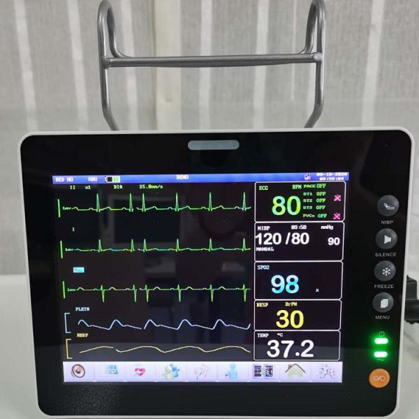 Durable 8 Inch Vital Signs Monitor 6 Parameter ICU Medical Essential Portable Vital Signs Monitor