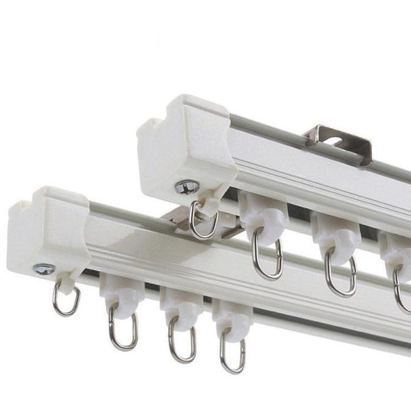 20 Feet Sticky Ceiling Wall Mounting No Drill Aluminium Curtain Rail Track With Adhesive Tape