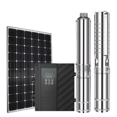 High Pressure Dc Solar Water Pump 4 Inch Submersible Deep Well Pump For Irragation