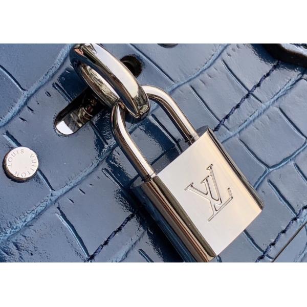 Luxury Cross Body 23cm Crocodile Skin Tote Bag Lock Decoration