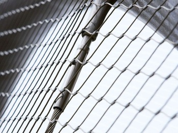 кислотоупорное плетение безопасности взлетно-посадочной дорожки воздушных судн сетки 300*300mm кабеля нержавеющей стали