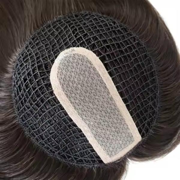 Hot Sale RAW Virgin Hair Topper Human Fish Net Women Topper Human Hair Toupee raw hair topper forwomen