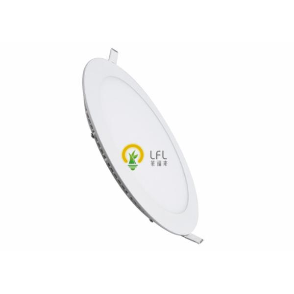 Round Recessed LED Slim Panel With Cool Light Thickness 4mm Mitsubishi Material