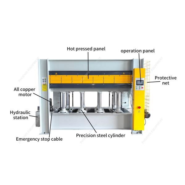 5 Working Layers 5layer Veneer Wood Door MDF Hydraulic Hot Press Machine for Door Making