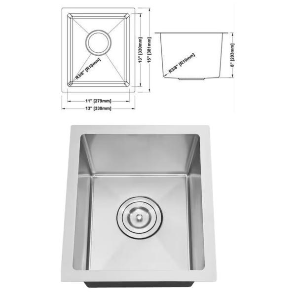 Upgrade Your Kitchen with a Square Single Kitchen Sink Bowl Stainless Steel from a Reputable