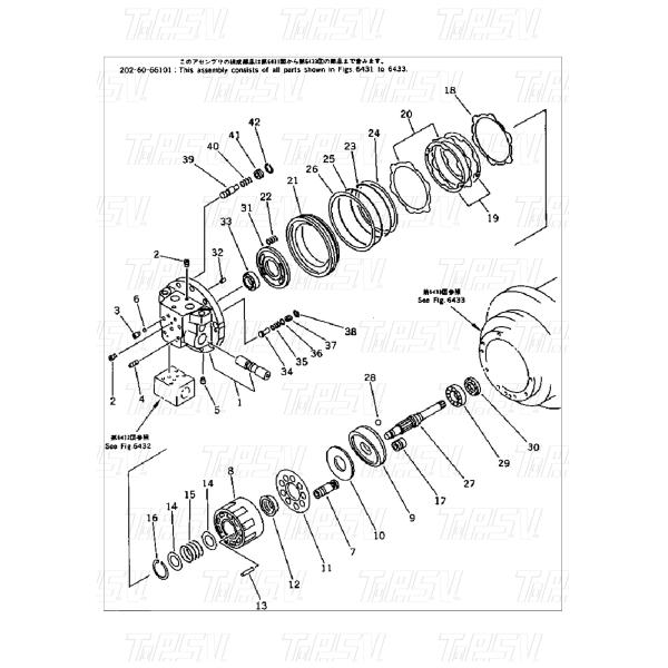 TZ200B2002-01 PC100-5 Excavator Hydraulic Motor Shaft Wear Resistance