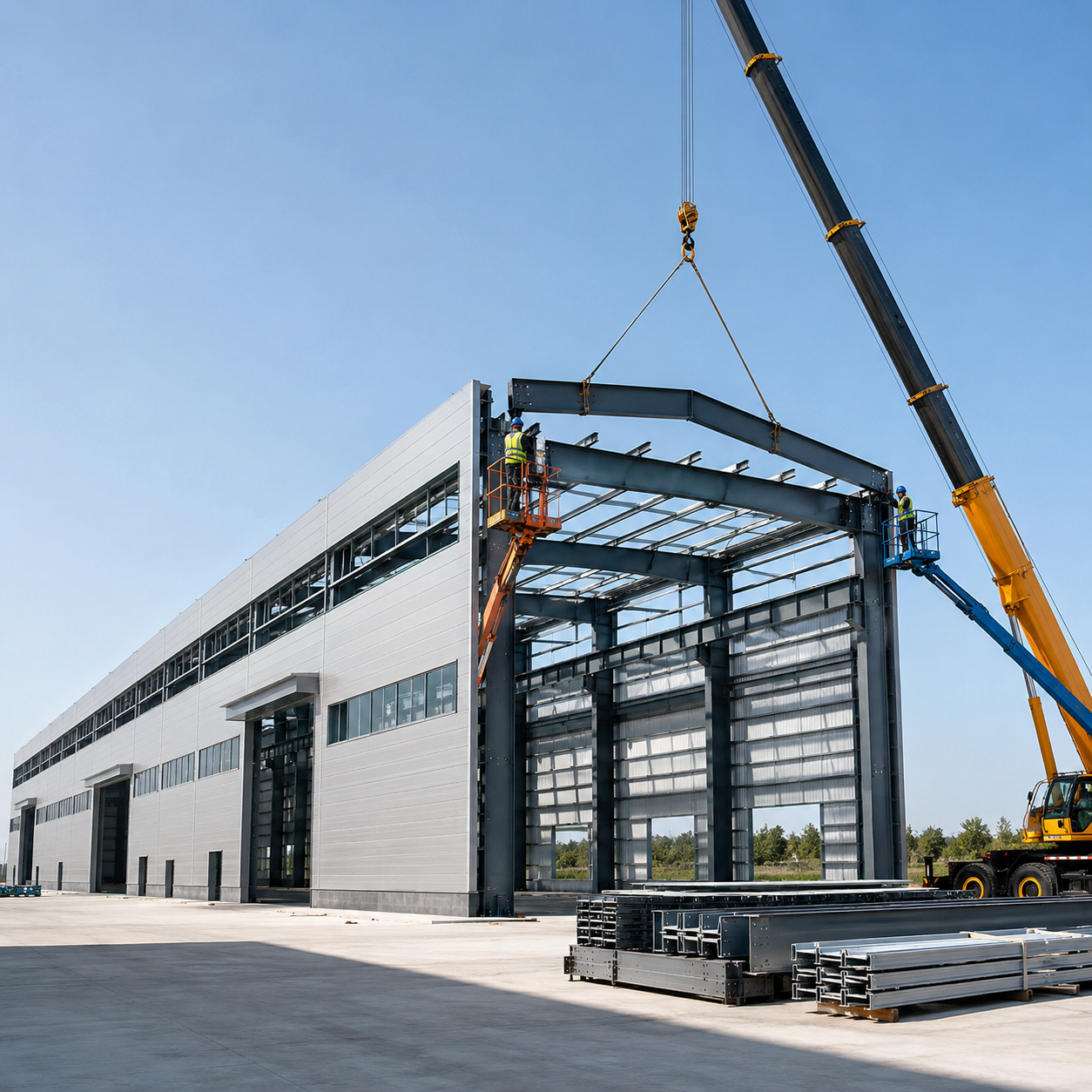Quick Installation Prefab Steel Workshop Fast Assembly Steel Structural Workshop