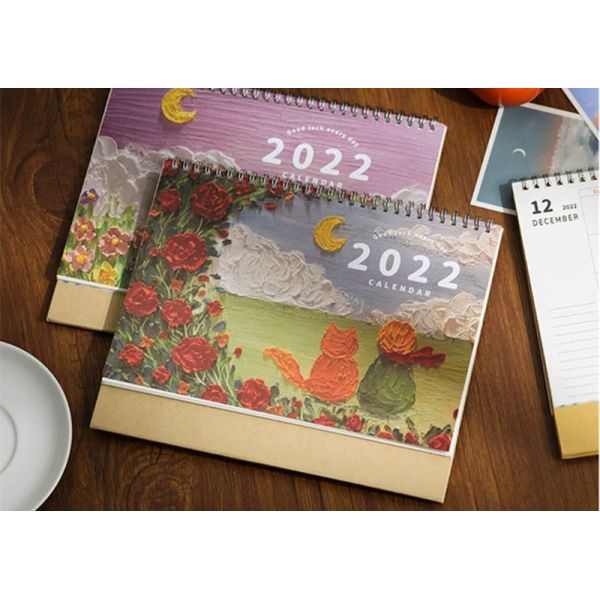 Personalised Stand Up Daily 2022 Desktop Calendar Planner Oem For Office Home