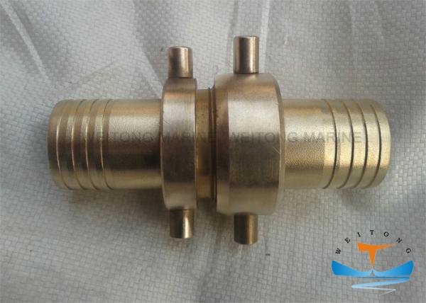 Nakajima Type Brass Fire Hose Coupling , Aluminum Hydraulic Hose Fittings Sand Blast Surface