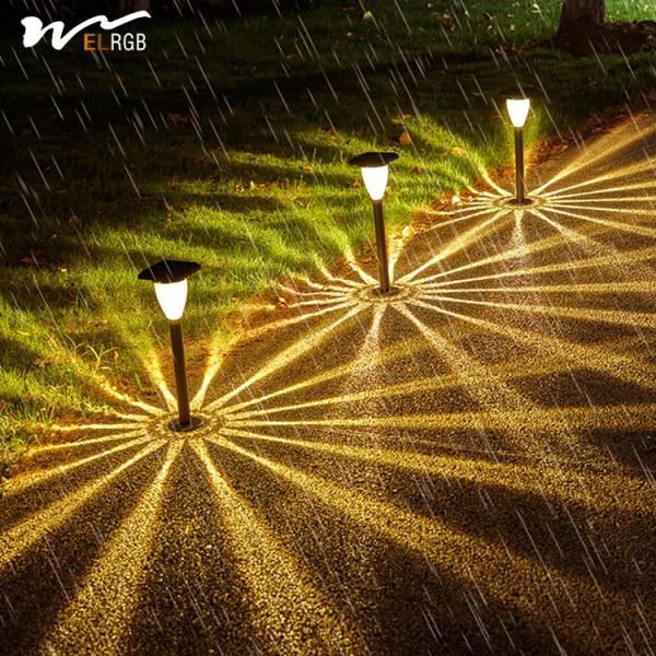 Matériau ABS imperméable à l'eau Lampes solaires pour jardinage et ambiance domestique