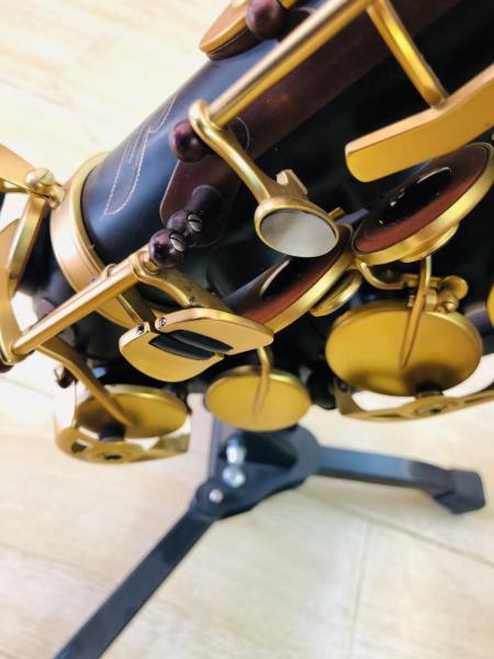 Golden Eb Alto Saxophone Sax Brass Body White Shell Keys Woodwind Instrument saxophone soprano  The timbre of the instru