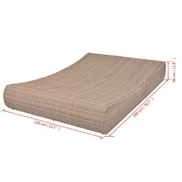 Hot Sale Outdoor Furniture Outdoor Garden Rattan Daybed Waterproof Sun Lounger Poolside Double Bed