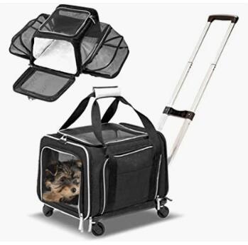 Cat/Dog/Pet/Puppy Carrier,Top Load Pets Travel Carriers for Cats Dogs with Shoulder Strap & Removable Mat,Mesh Cat