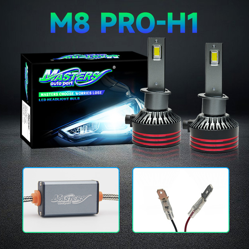 Мастерс M8pro 130W 13000 Люмен 6500K Холодный Белый H1 H7 H11 Фары лампочки
