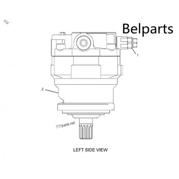 M5X180 2003373 Excavator Parts Swing Motor Hydraulic E330D For