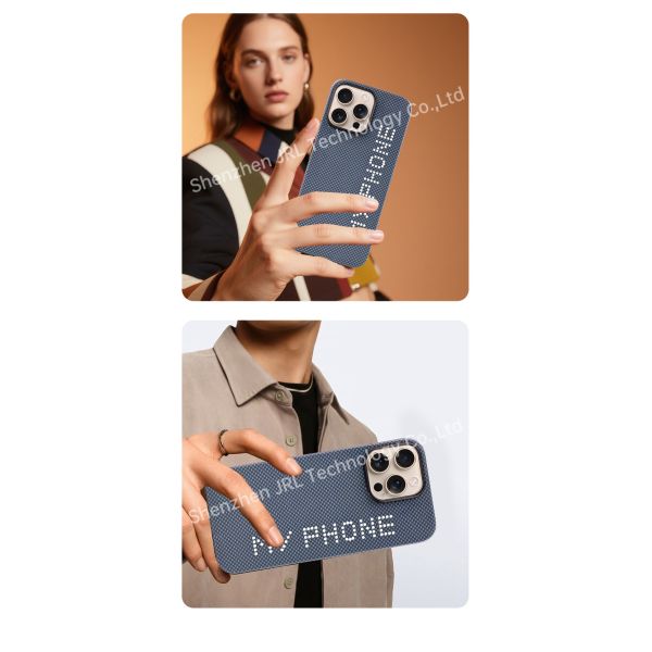 Glow In The Dark Super Light Aramid Carbon Fiber Mobile Cover for iPhone 17 Pro