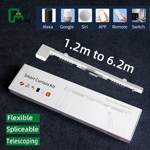 Ultra-Compact Smart Curtain Kit with 80mm Micro Motor for Home Automation, Featuring KNX & Matter Support