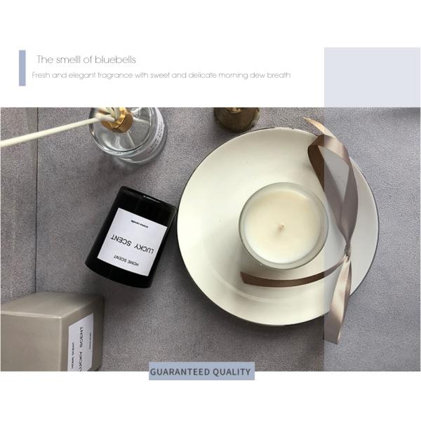 Customized Fragrance Unique Jar Candles Glass Candle Jars 6 * 6.5cm Candle Size