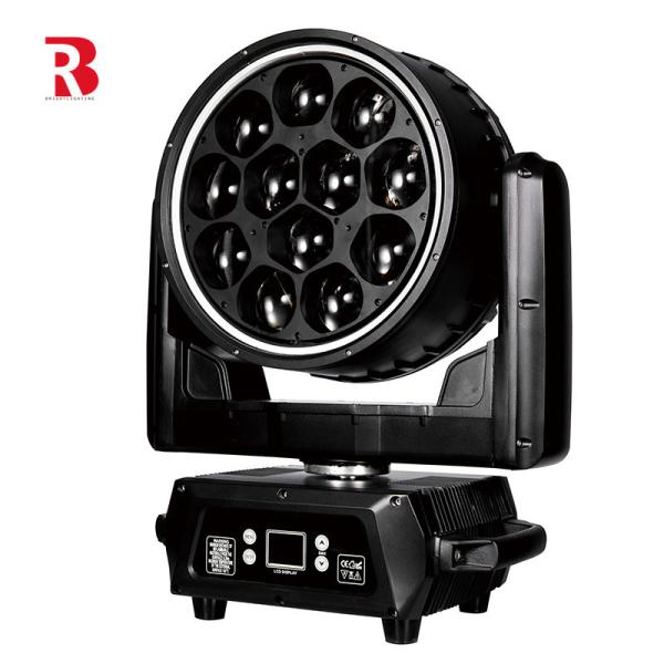 12*40W RGBW Zoom Wash For Concert LED 4in1 DMX Moving Head Light Beeye Stage