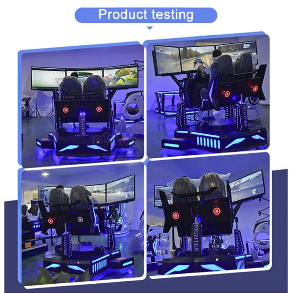 Three Screen 9D VR Simulator Racing Car Virtual Reality Game Machine