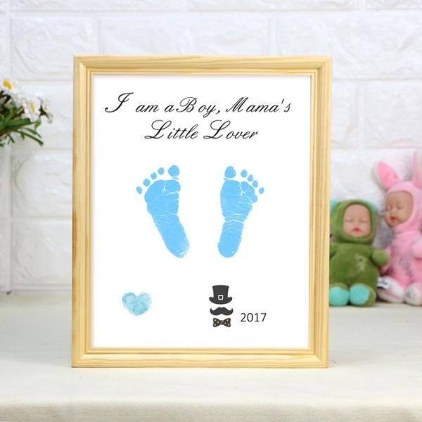 Memory Birthday Baby Birth Souvenirs Ink Handprint / Footprint Kit For Boys Girls