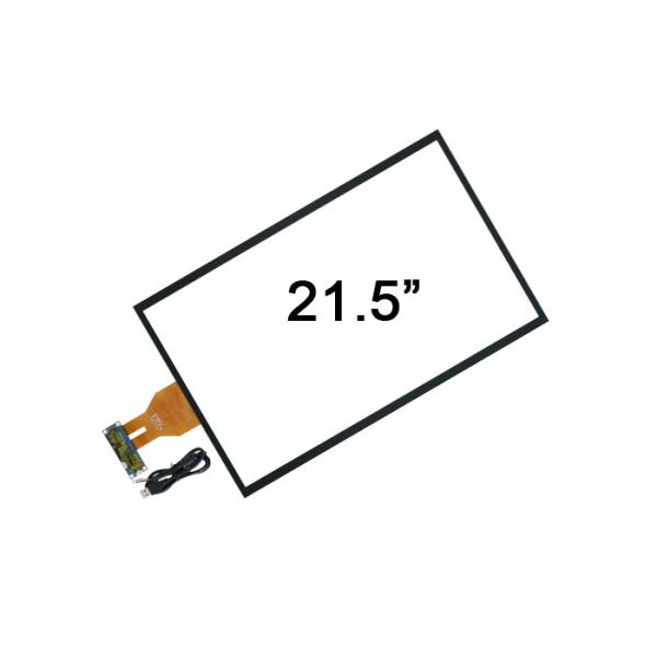 21.5 Inch PCAP Multi Touch Overlay Bonded With 3mm Cover Glass
