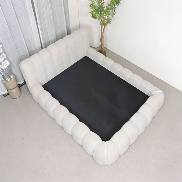 Modern Compressible Modular Bed Box Vacuum-Sealed Space-Saving Soft High-Density Pure Sponge Eco-Friendly Fabric Compressed Bed