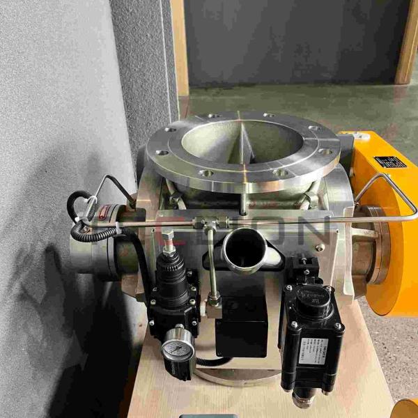 Valve rotative à particules à haute température adaptée aux zones résistantes aux explosions