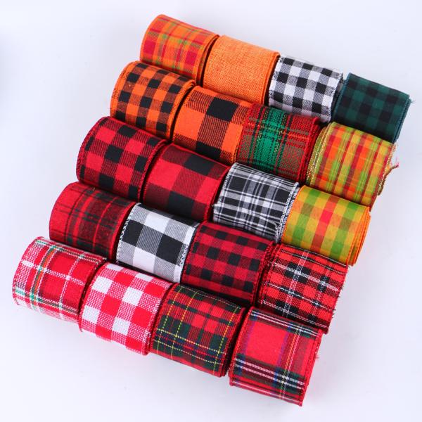 Шнурка с напечатанным рождественским логотипом для упаковки Ширина 63 мм Шнурка из ткани