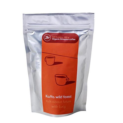 Karft paper package bag , stand up resealable coffee packaging bag