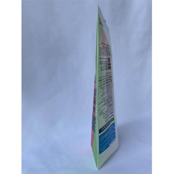 Glossy Printed Plastic Pouch Bags Colors Customized With Back Sealling