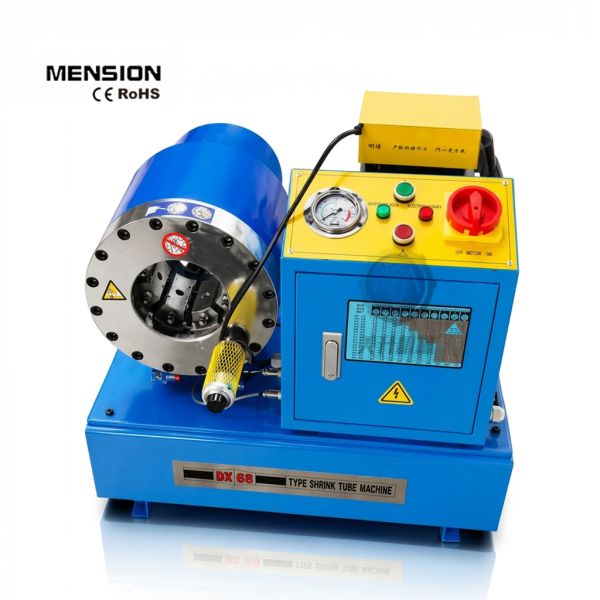 DX68 Automatic Hydraulic Hose Crimping Machine | 1/4 to 2 Heavy Duty Pipe Pressing Tool with 10 Die Sets
