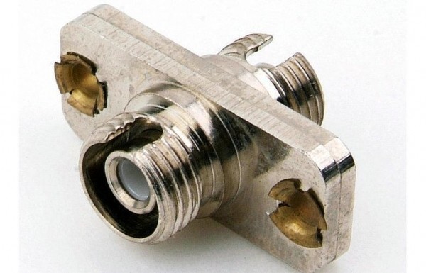 Fiber optic FC/APC/UPC/PC single mode ,multimode adapter with metal rectangle flange
