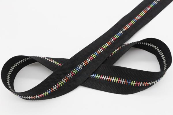 Rainbow Brass Teeth 10 Inch Long Chain Zipper 5# To 8# Length Length For Cardigans