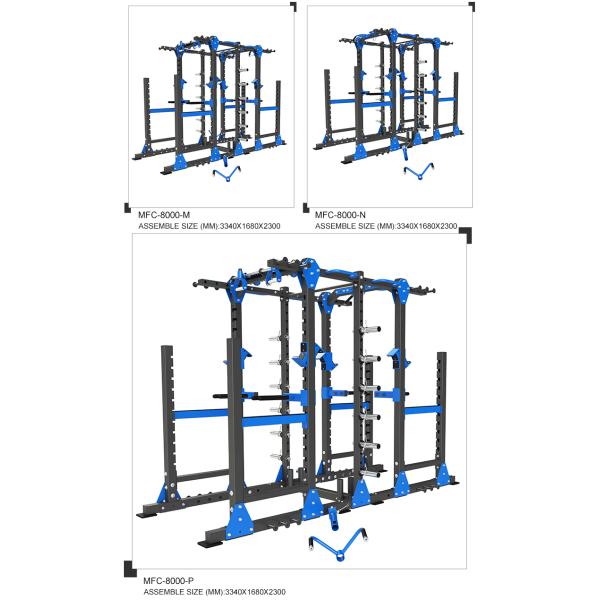 Commercial Gym Equipment Red Power Squat Rack with Customizable and Durable Design